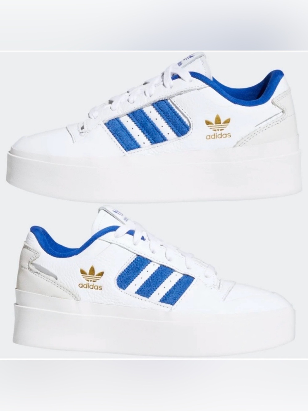 Adidas Forum Bonega Blue Platform Shoes